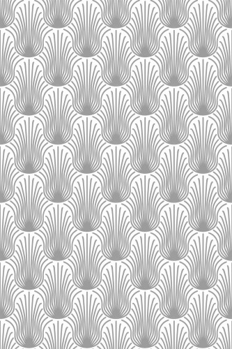 Pattern repeat of Art Deco style removable wallpaper design