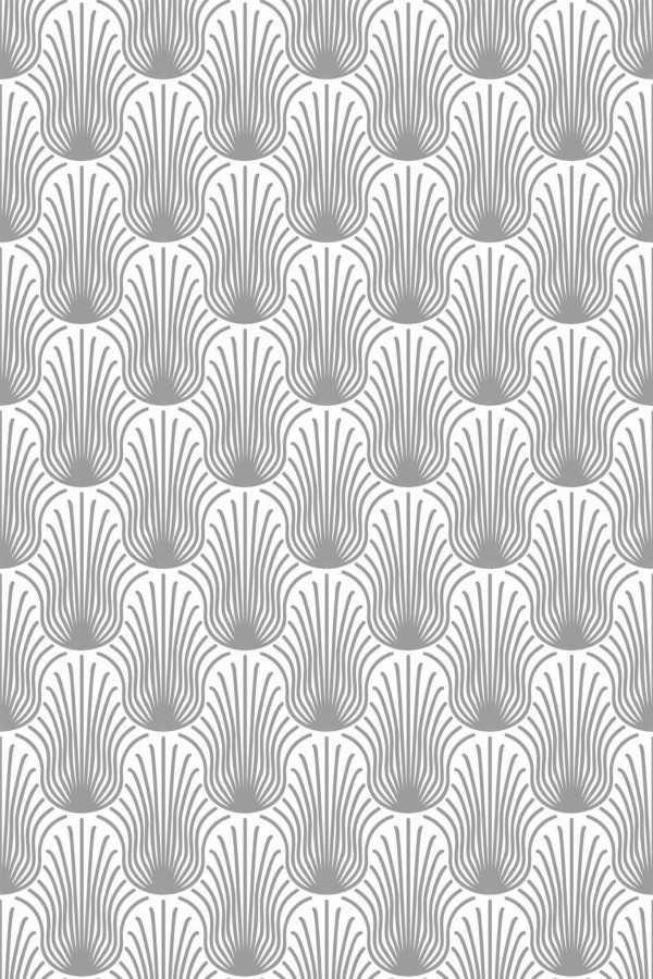 Pattern repeat of Art Deco style removable wallpaper design