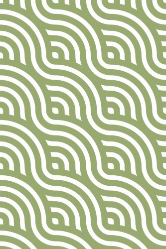 Pattern repeat of Art Deco wave removable wallpaper design