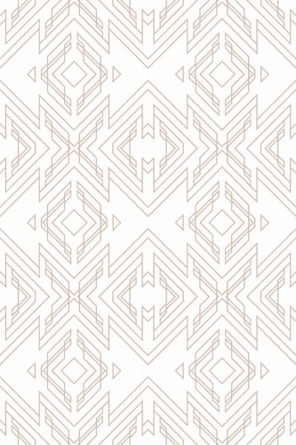 Pattern repeat of Beige geometric removable wallpaper design
