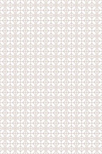 Pattern repeat of Beige geometric tile removable wallpaper design