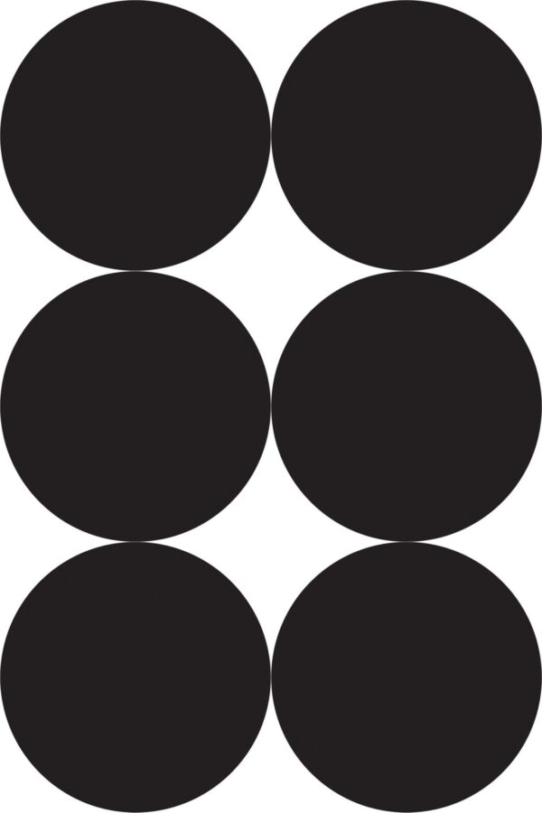 Contemporary self-adhesive wallpaper from Fancy Walls with graphic polka dots