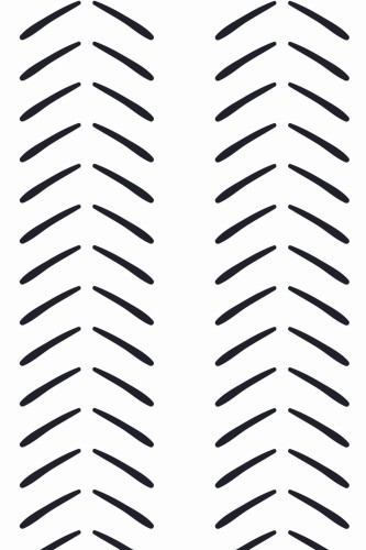 Pattern repeat of Black aesthetic herringbone removable wallpaper design