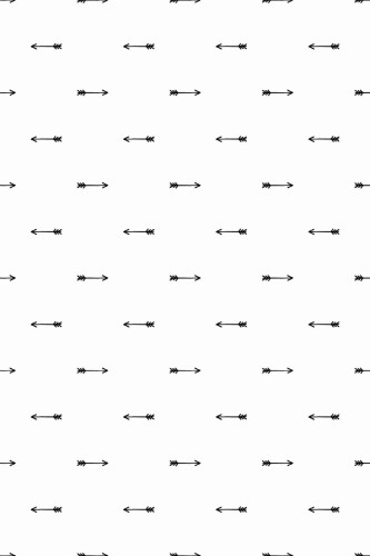 Pattern repeat of Black and white arrow removable wallpaper design