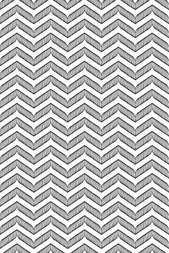 Pattern repeat of Black and white chevron removable wallpaper design