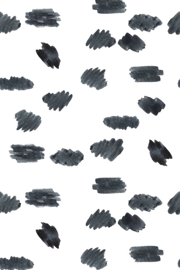 Fancy Walls self-adhesive wallpaper in modern monochrome brush stroke pattern