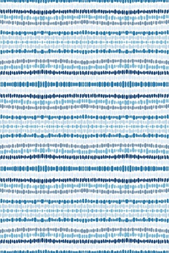 Pattern repeat of Blue abstract striped removable wallpaper design