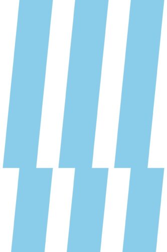 Fancy Walls traditional wallpaper with clean sky blue stripe pattern
