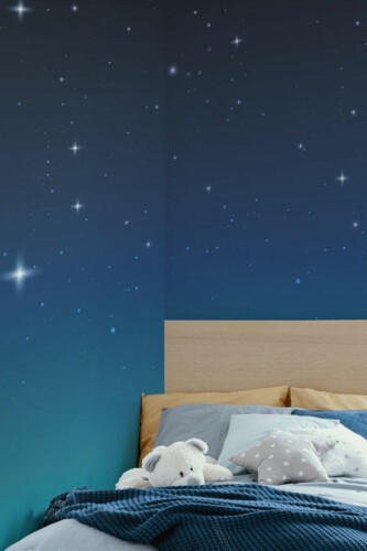 blue wall mural collection