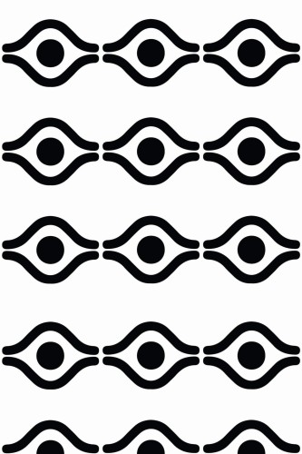 Pattern repeat of Boho geometric removable wallpaper design