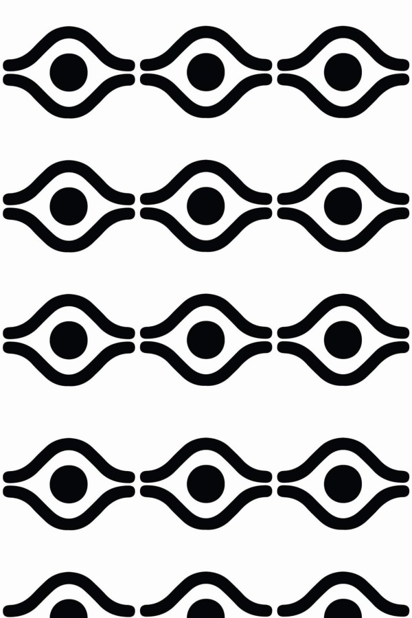 Pattern repeat of Boho geometric removable wallpaper design