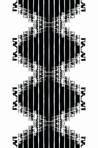 Pattern repeat of Bold abstract removable wallpaper design