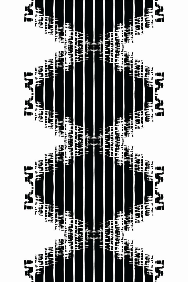 Pattern repeat of Bold abstract removable wallpaper design