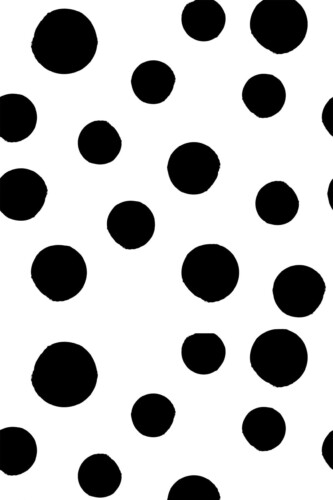 Fancy Walls removable wallpaper in graphic dot pattern in monochrome