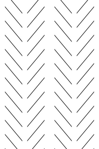 Self-adhesive wallpaper in sleek chevron design by Fancy Walls