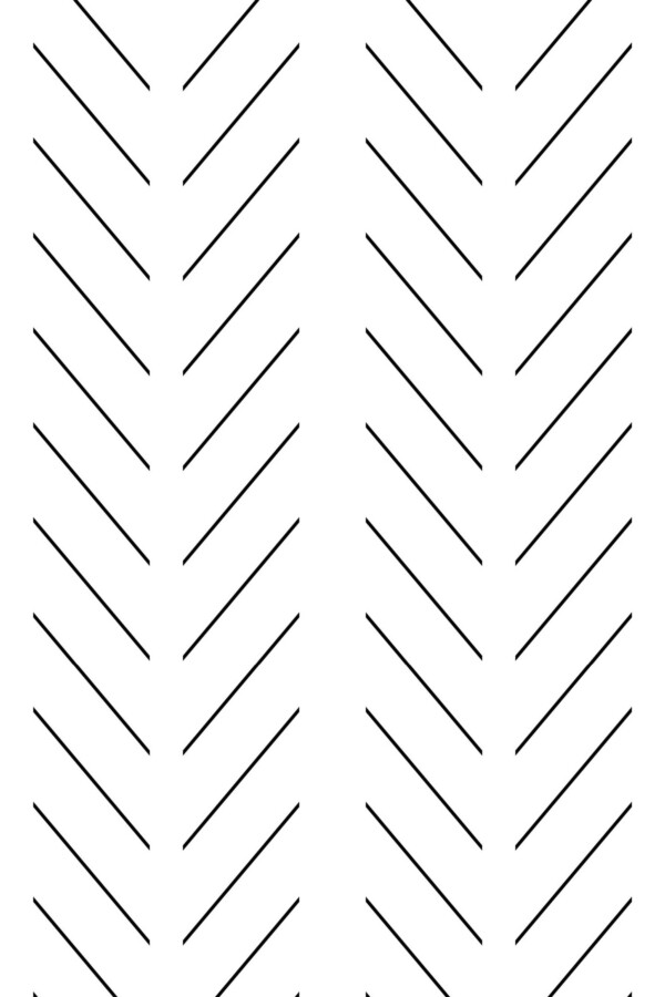 Self-adhesive wallpaper in sleek chevron design by Fancy Walls