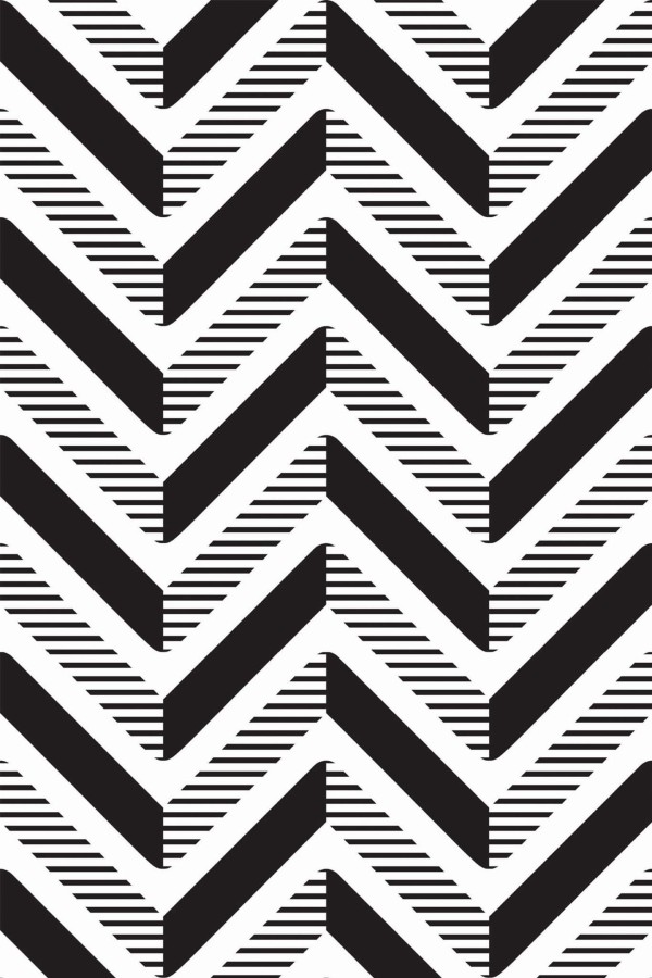 Pattern repeat of Bold chevron removable wallpaper design