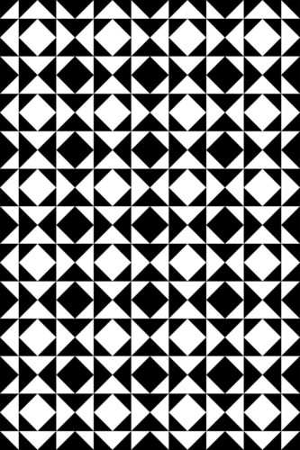 Black and white mosaic peel and stick wallpaper by Fancy Walls