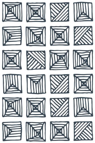 Fancy Walls self-adhesive wallpaper in black and white line grid