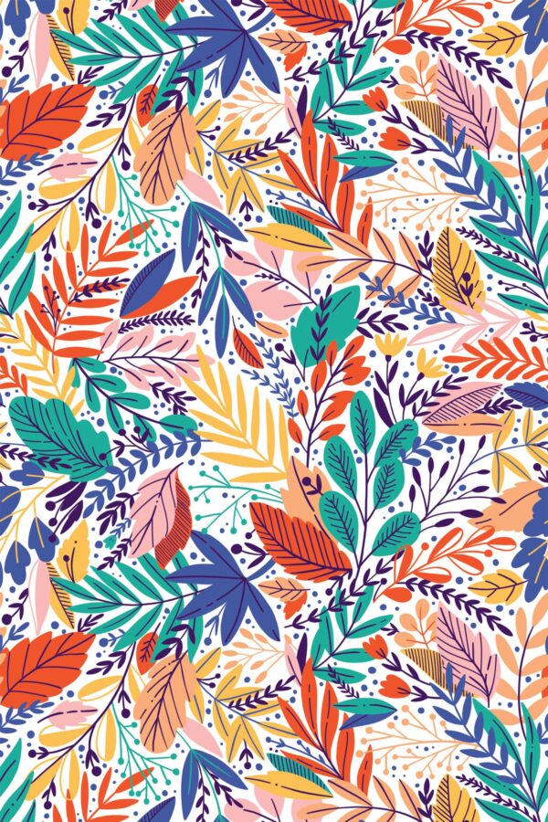 Scandinavian floral traditional wallpaper from Fancy Walls
