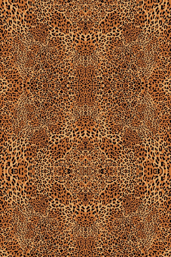 Fancy Walls removable wallpaper with timeless brown leopard pattern