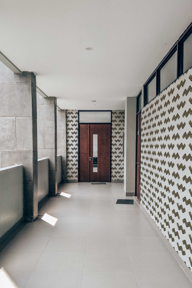 Fancy Walls removable wallpaper in abstract brown chevron pattern. ZigZag Flow peel and stick or non-pasted minimalistic wallpaper
