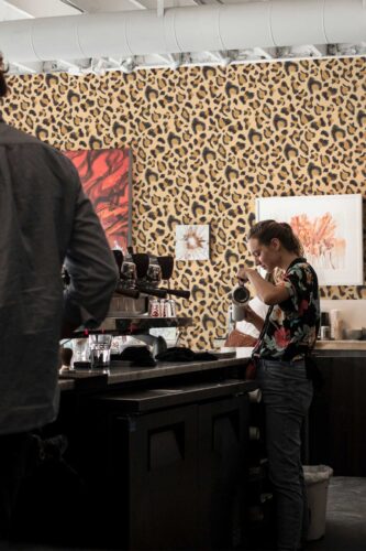 Wild Spots peel and stick or non-pasted wallpapers for walls. Fancy Walls removable self-adhesive or traditional wild leopard pattern PVC-free and eco-friendly accent wall wallpaper