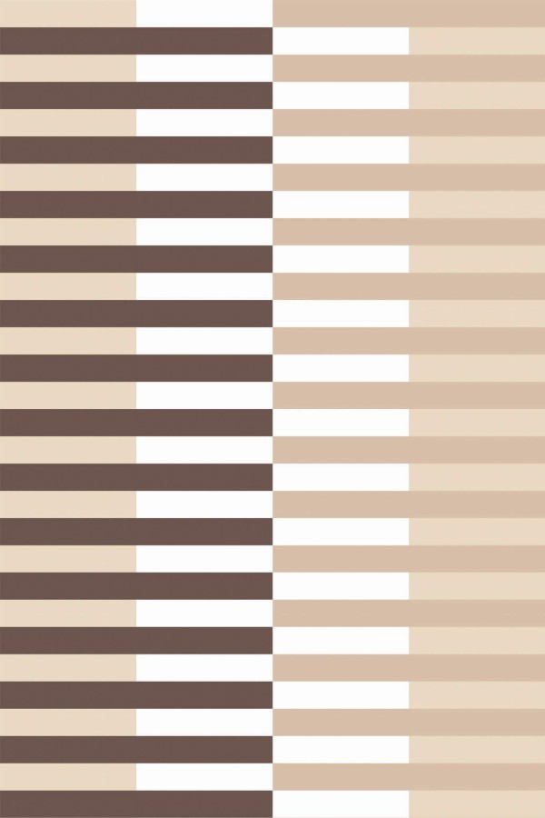 Pattern repeat of Brown striped removable wallpaper design