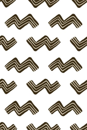 Fancy Walls self-adhesive wallpaper in brown tribal zigzag look