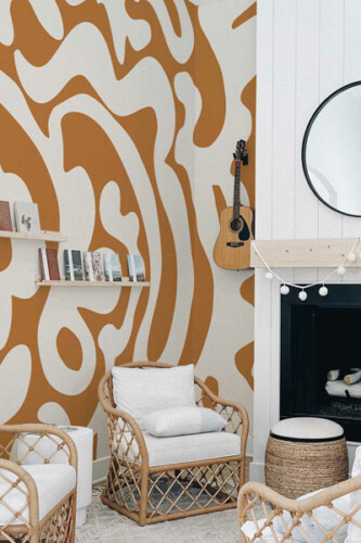 brown wall mural collection