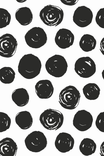 Pattern repeat of Brush stroke dots removable wallpaper design