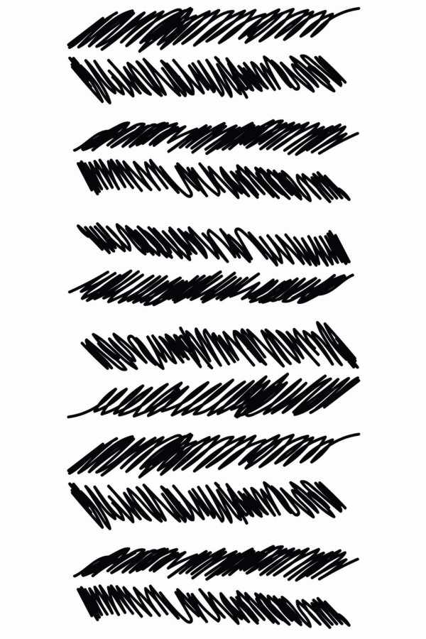 Pattern repeat of Brush stroke feather removable wallpaper design