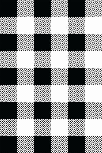 Pattern repeat of Buffalo check removable wallpaper design