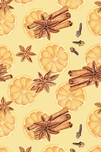 Pattern repeat of Christmas removable wallpaper design