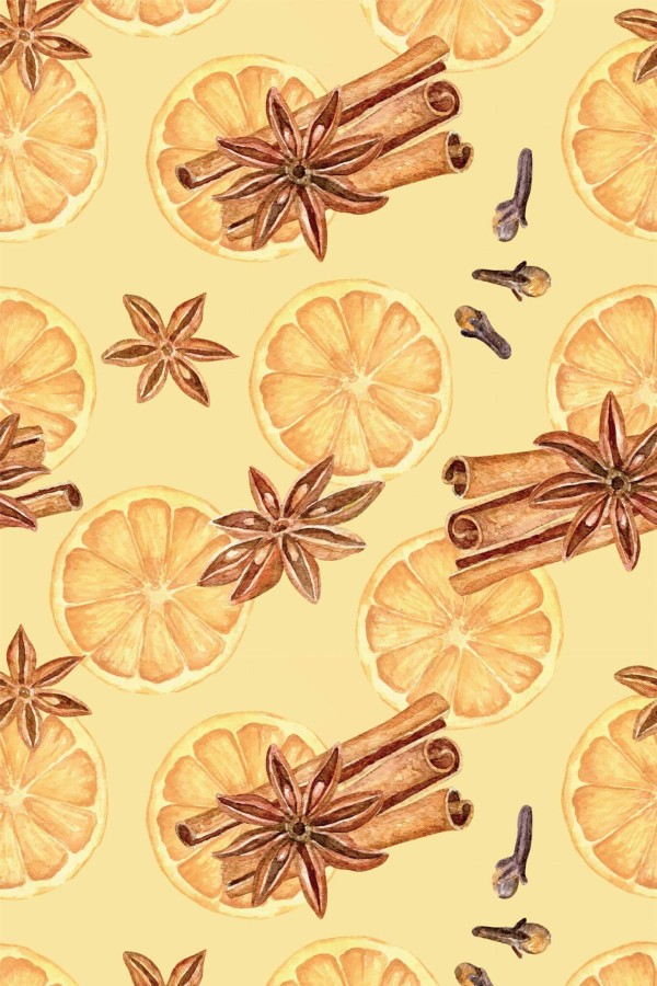 Pattern repeat of Christmas removable wallpaper design