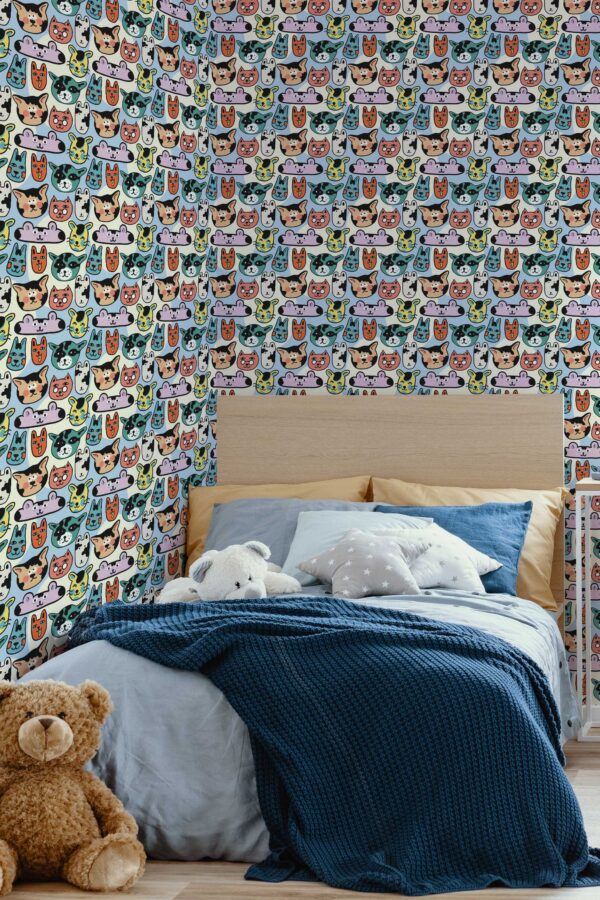 Fancy Walls self-adhesive wallpaper with quirky animals