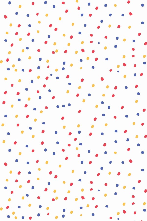 Pattern repeat of Colorful dots removable wallpaper design