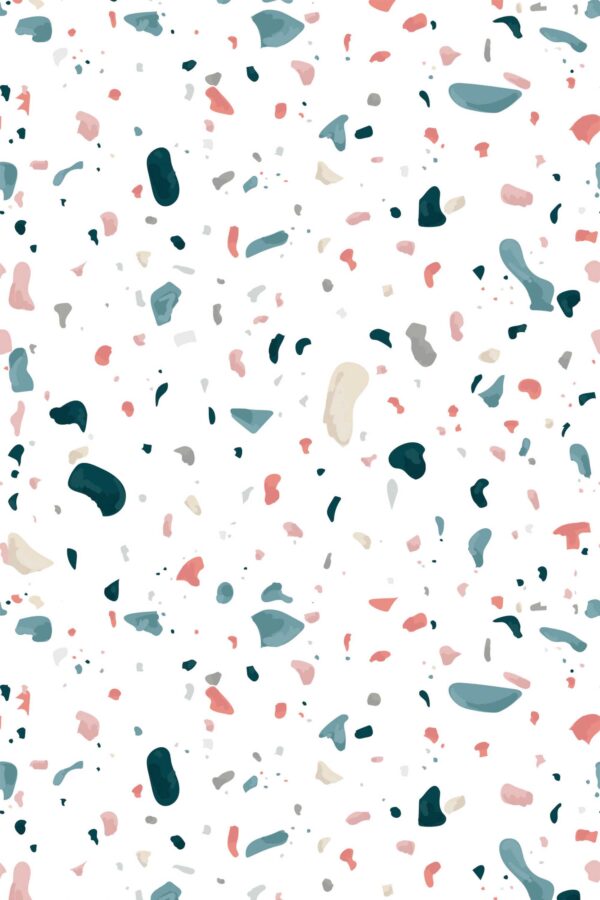 Fancy Walls abstract terrazzo self-adhesive wallpaper in vibrant tones