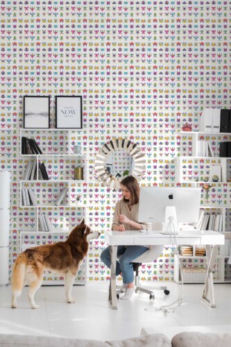 Cute monster pattern self-adhesive wallpaper by Fancy Walls