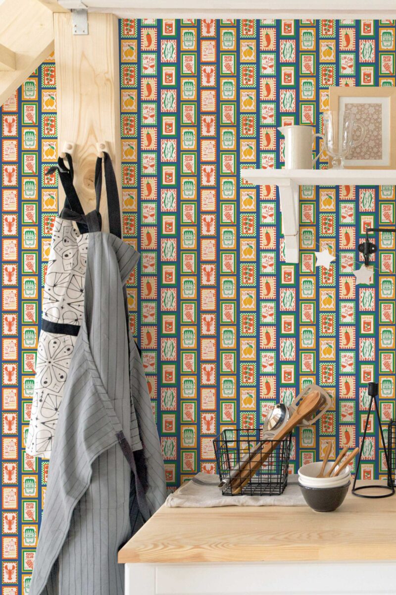 Mediterranean Kitchen Wallpaper