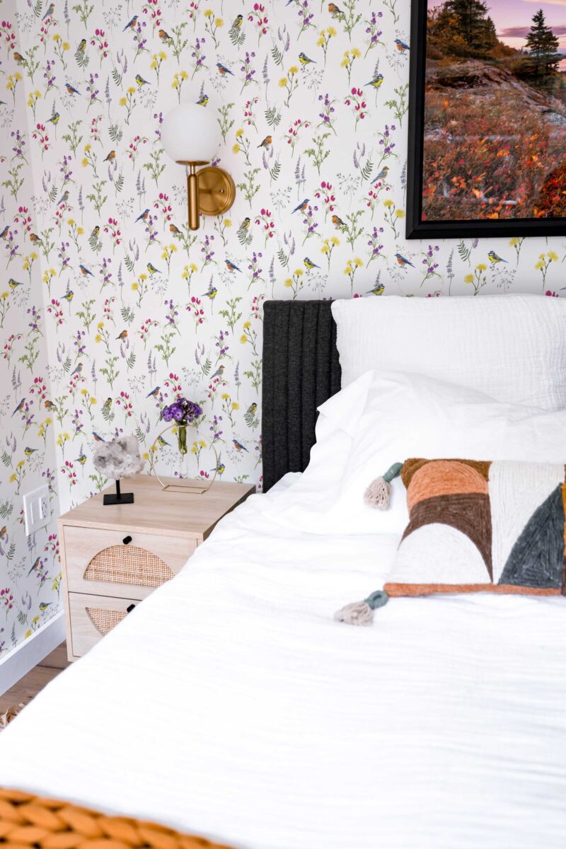 Spring birds and flowers self-adhesive wallpaper by Fancy Walls