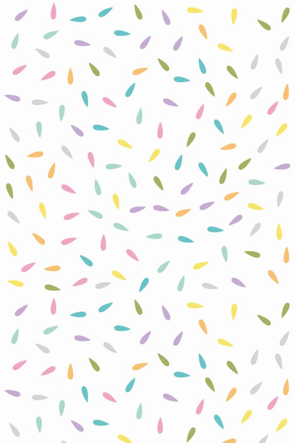Pattern repeat of Confetti removable wallpaper design