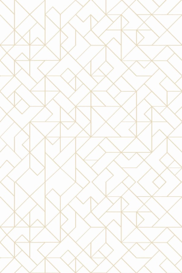 Pattern repeat of Contemporary geometric removable wallpaper design