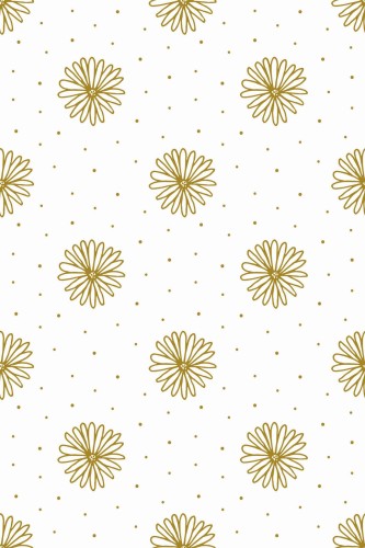 Pattern repeat of Cute daisy removable wallpaper design