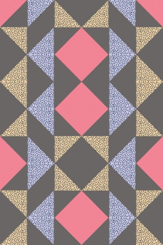 Pattern repeat of Dark geometric removable wallpaper design