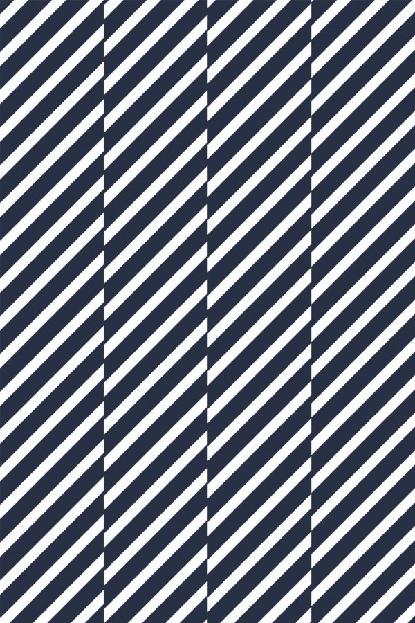 Pattern repeat of Diagonal broken lines removable wallpaper design