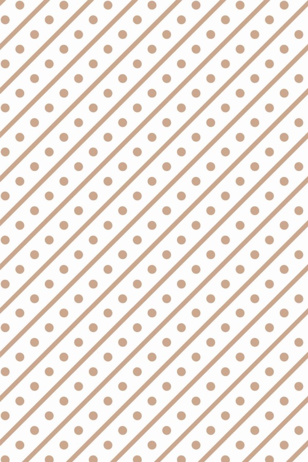 Pattern repeat of Diagonal lines and dots removable wallpaper design