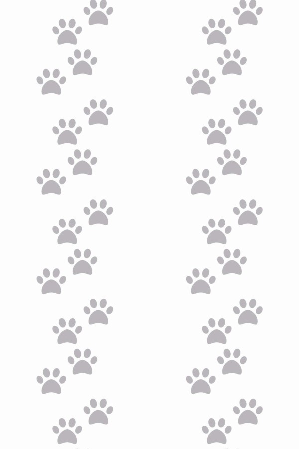 Pattern repeat of Dog paw removable wallpaper design