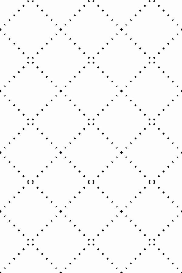 Pattern repeat of Dotted criss cross removable wallpaper design