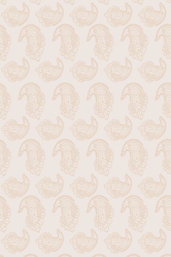 Fancy Walls peel and stick wallpaper in beige paisley pattern